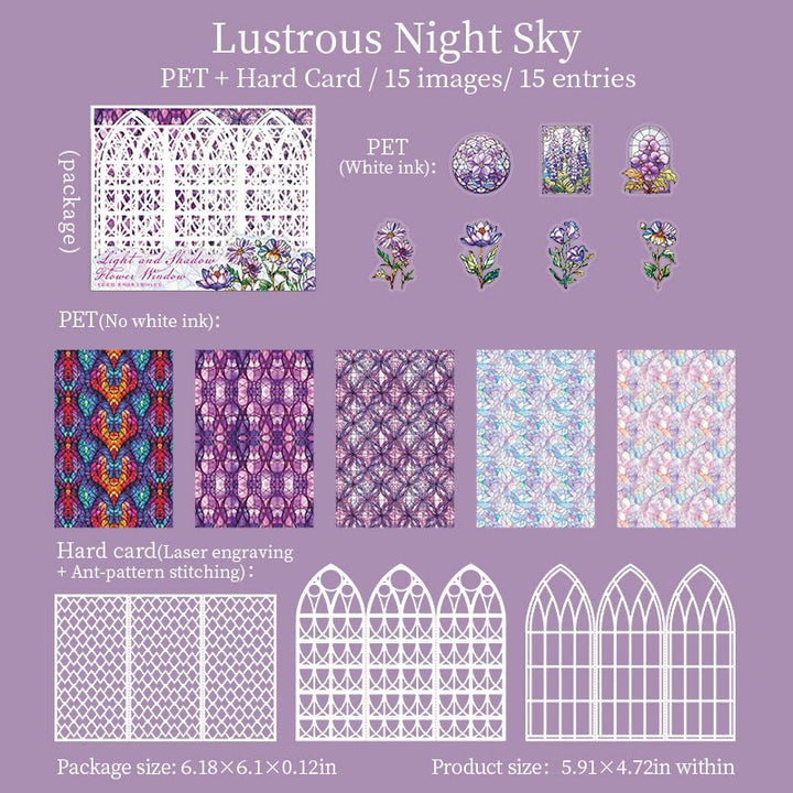 Light Shadow Flower Art Stickers - Desk Cosmos