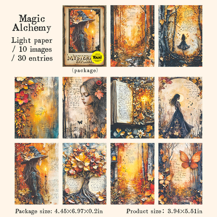 Mysterious Explorer Stickers Magic Mysticism Suitable for Planner Decoration