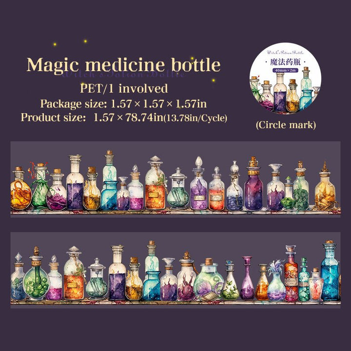 Magic Tape The Witchs Potion Bottle Spell Bottle Theme