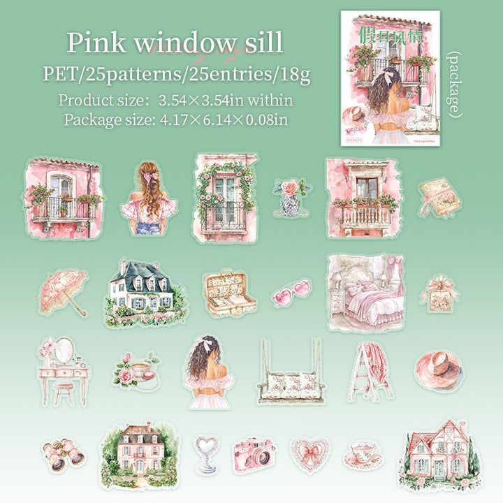 Holiday Style PET Stickers for Vintage Style