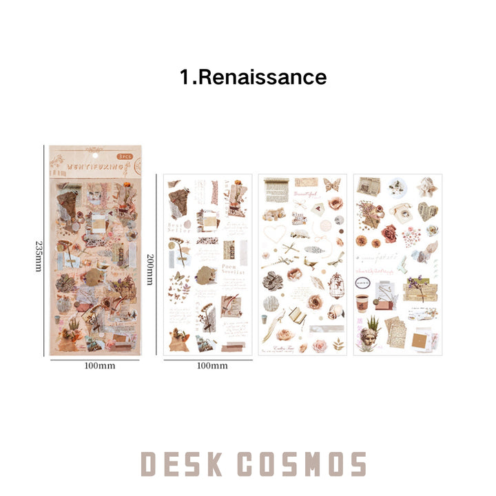Retro Stickers PVC Vintage Series Renaissance Variant