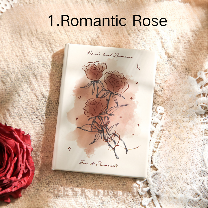 Freedom Romance Series Rose Romance Floral Art Pocket Notebook