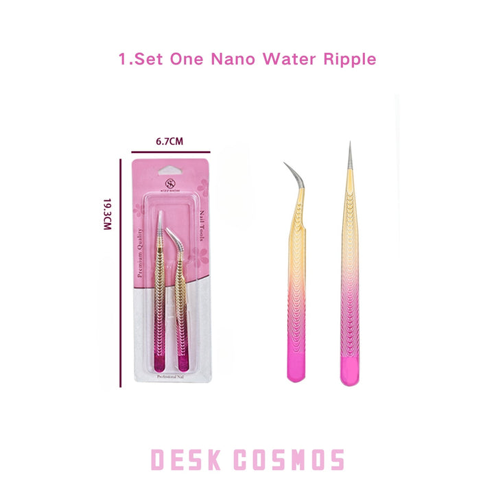 Ice Bloom Set One Nano Ripple Vintage Tweezers