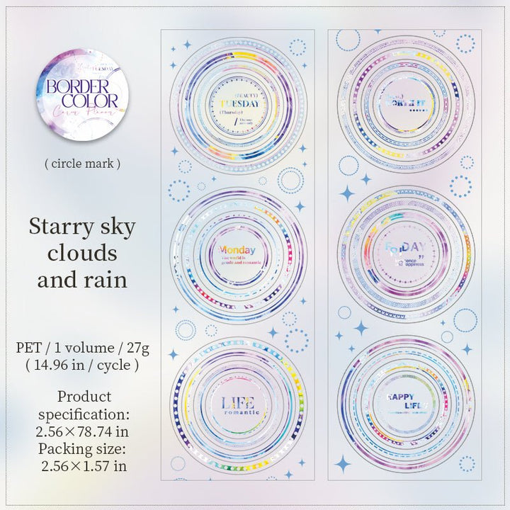 The Color Border Scrapbooking PET Tape For Collage Lovers