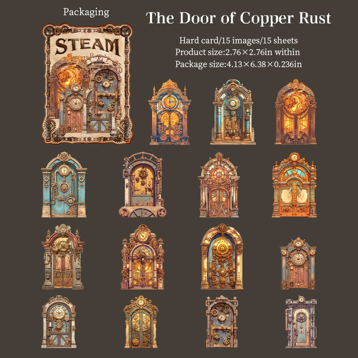 Steam Fantasy Record Stickers For Journal Lovers