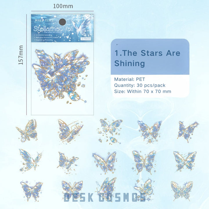 Butterfly Stickers Star Butterfly Series For Journaling Lovers