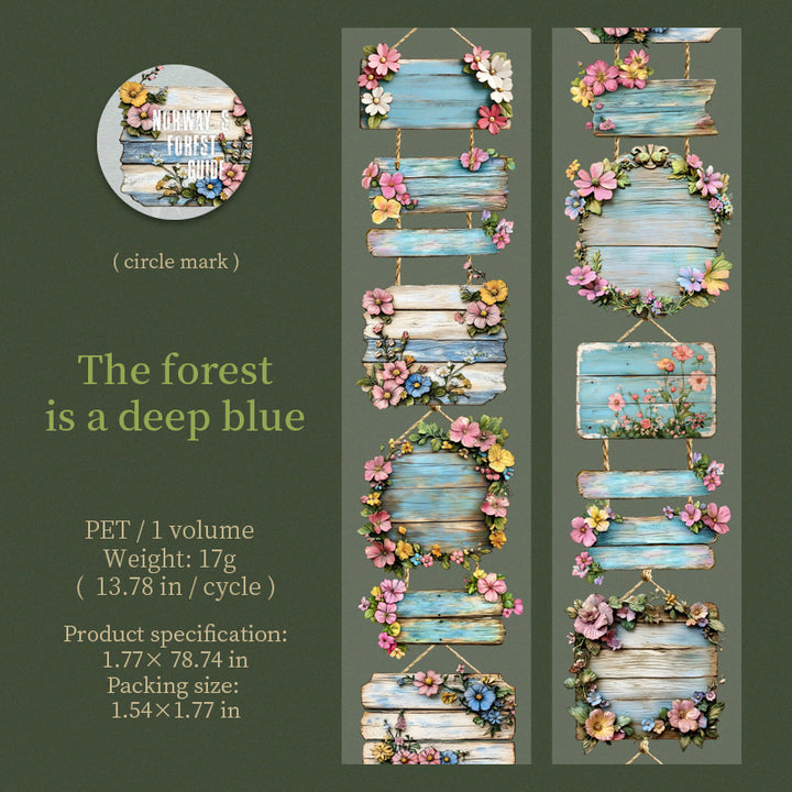 Nature PET Tape The Forest Guide Botanical Style