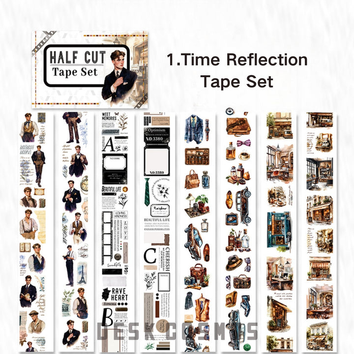 Time Impression Characters City Scene Tape for Notebook Decoration