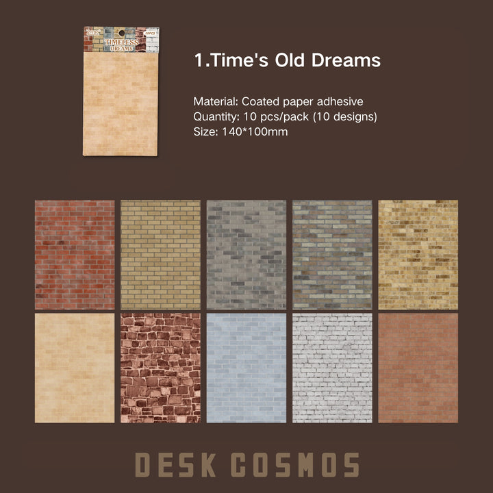 Retro Wall Texture Background Paper Vintage Decorative Sheet Ideal for Journal Craft