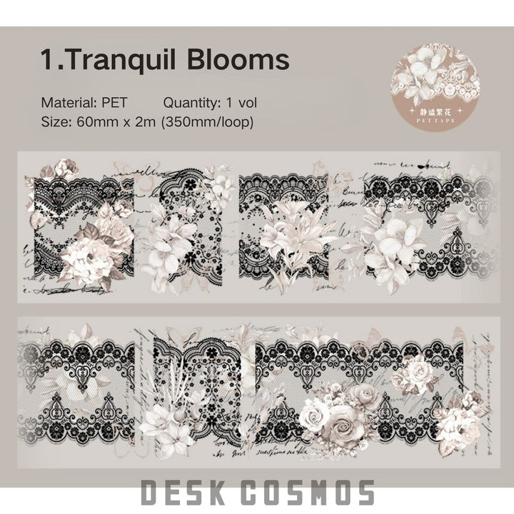 The Dream of Lace Collage Material PET for Art Projects