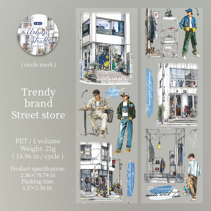 Urban Stroll Tape Creative Suitable for Journal Lovers