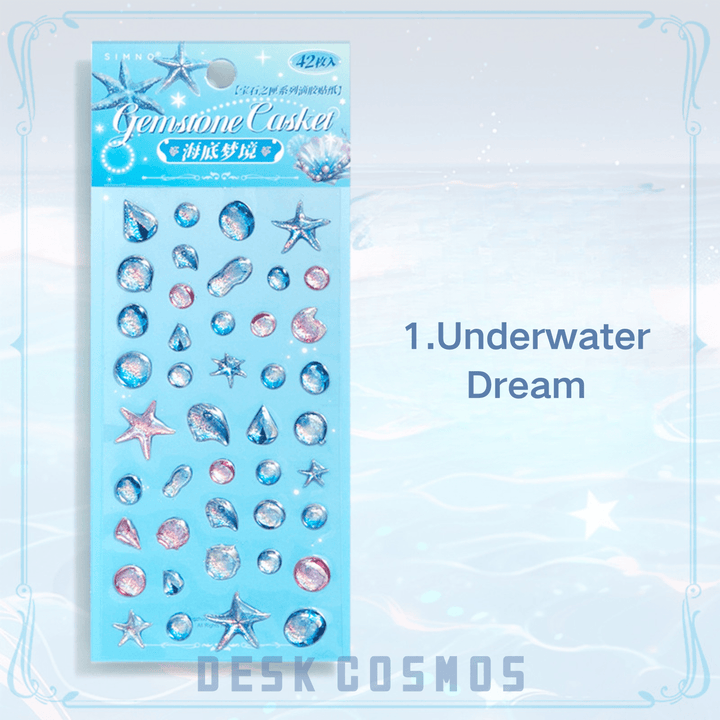 Gem Box Series Ocean Dream Crystal Clear Design Butterflies Insects