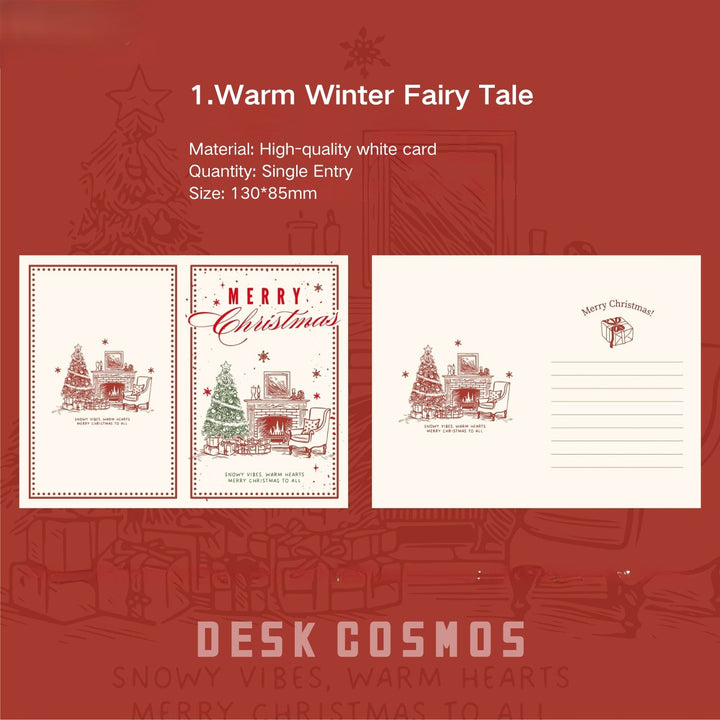 Christmas Candlelight Hymn Series Festive Party Cards