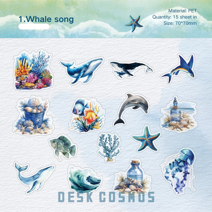 Underwater World Stickers Underwater Scene Suitable for Art Projects