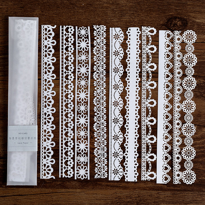 Lace Paper Alice Teatime Vintage Floral PET Materials