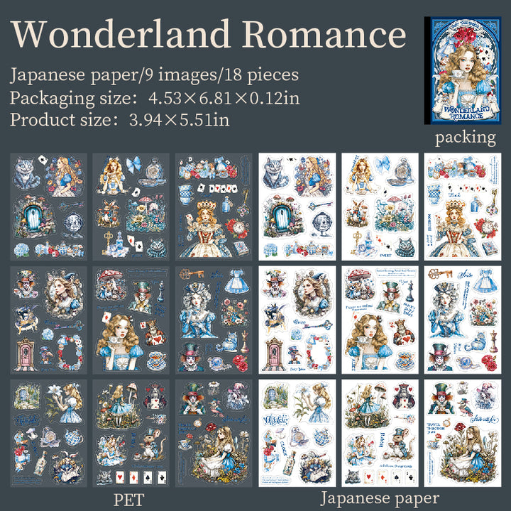 Fairy Tale Sequels PET Sticker Fantasy Characters for Journaling