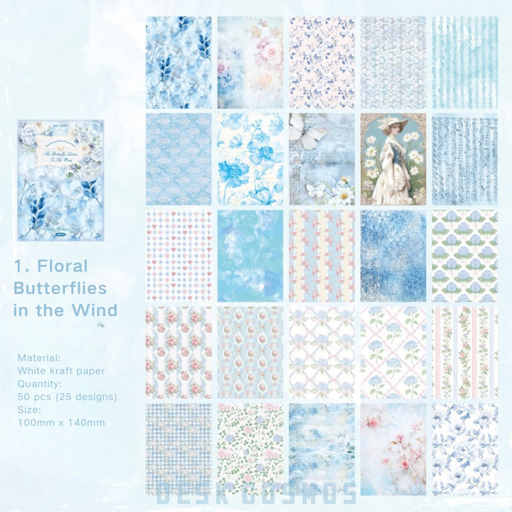 Nature Collage Paper Fresh Breeze elegant paper stack