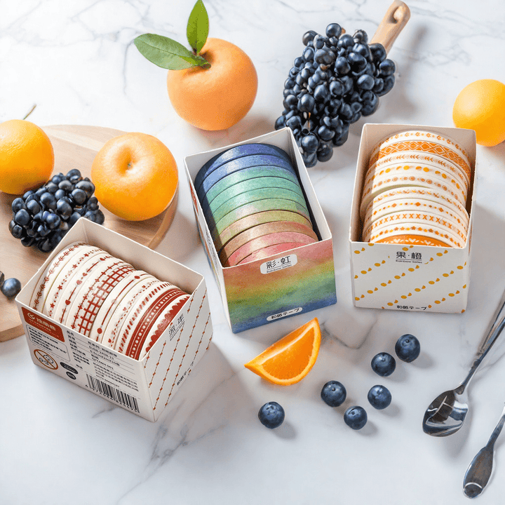 Rainbow Series Basics Scrapbook Tape 10 Roll Set