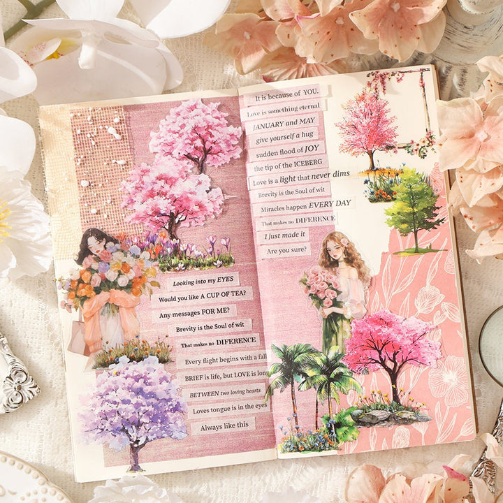 Seasonal Woodland Scenery PET Stickers - Desk Cosmos