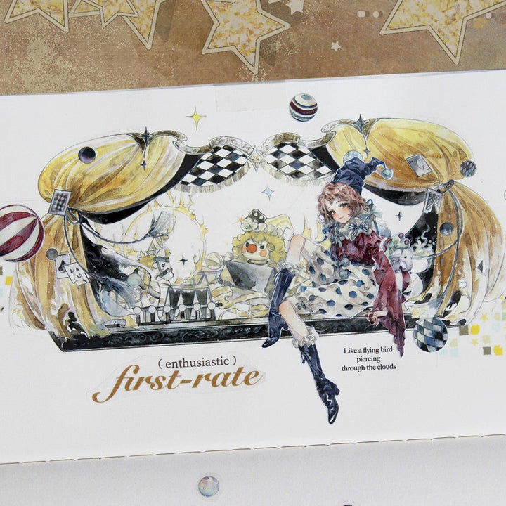 Fantasy Circus Character Journal PET Tape - Desk Cosmos