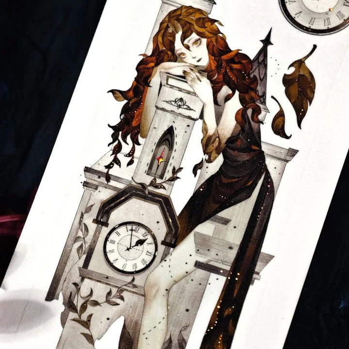 Gothic Night Witch Decorative PET Tape - Desk Cosmos