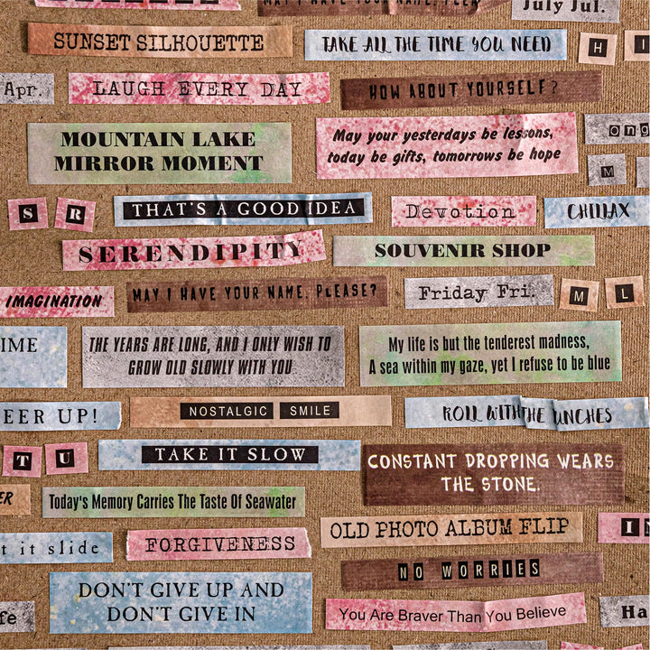 Time’s Words Series Die - cut Tape - Desk Cosmos