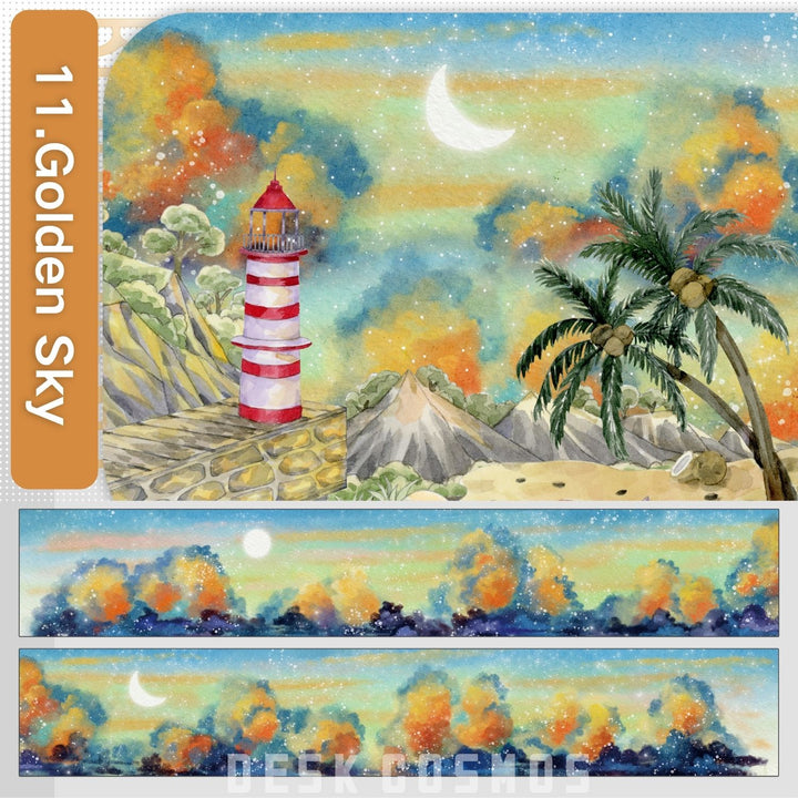 Sky Background Scenery PET Tape (11 Styles) - Desk Cosmos