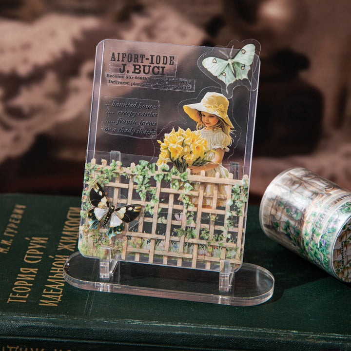 Climbing Vine Flower Scenery Tapes - Desk Cosmos