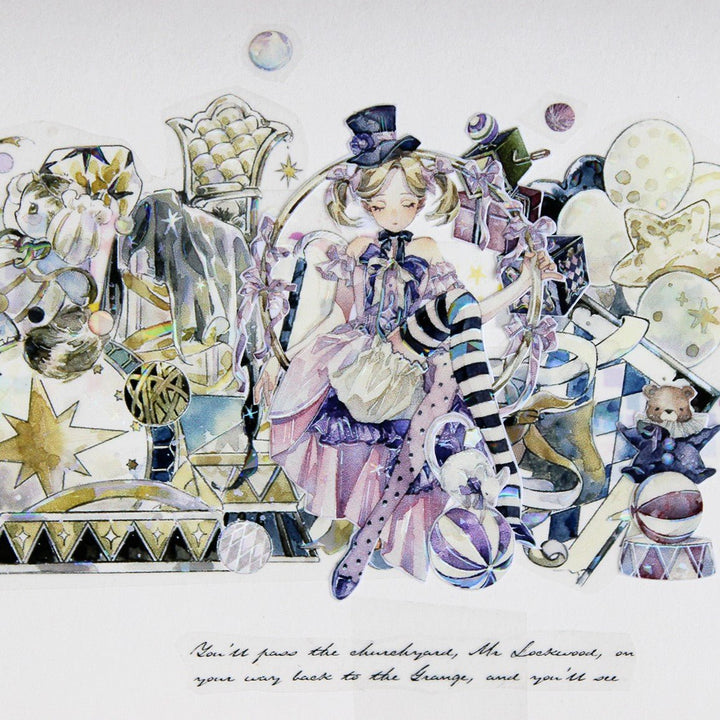 Fantasy Circus Character Journal PET Tape - Desk Cosmos