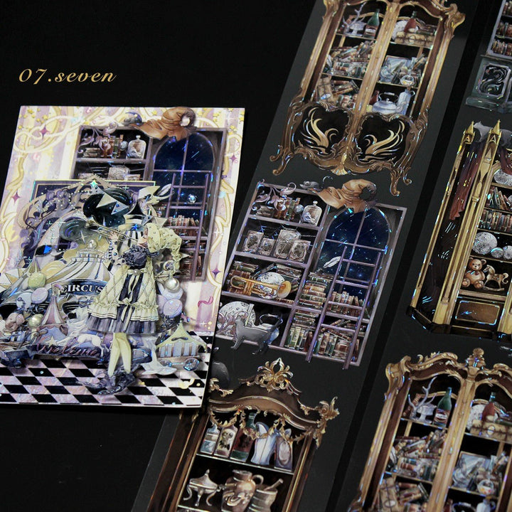 Vintage Magic Display Cabinet PET Tape - Desk Cosmos