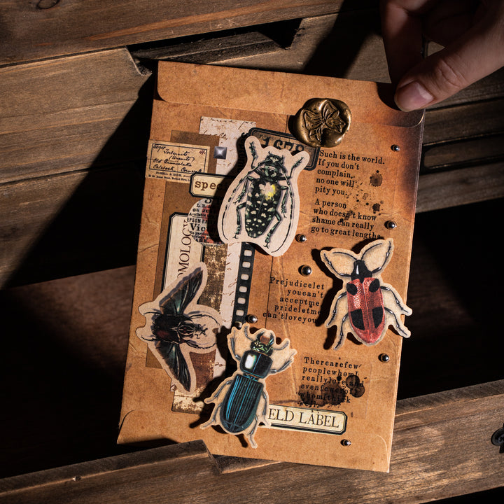 Vintage Stickers – Film, Insects, Frames, Butterflies, Stamps - Desk Cosmos