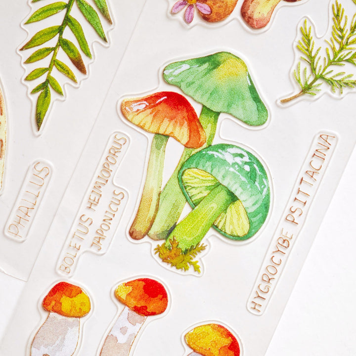 Mushroom Guide Plant Die - Cut Tape - Desk Cosmos