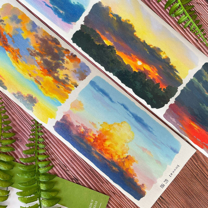 Sunset Clouds Scenery PET Tape - Desk Cosmos
