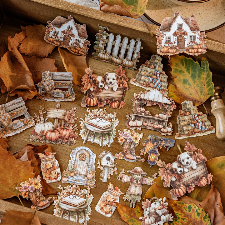 Autumn Stickers – Forest, Farm, Butterflies, Leaves - Desk Cosmos