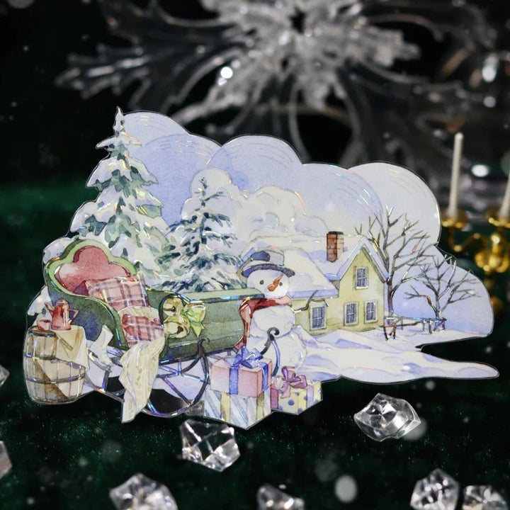 Winter Cabin Memory Scenery PET Tape - Desk Cosmos