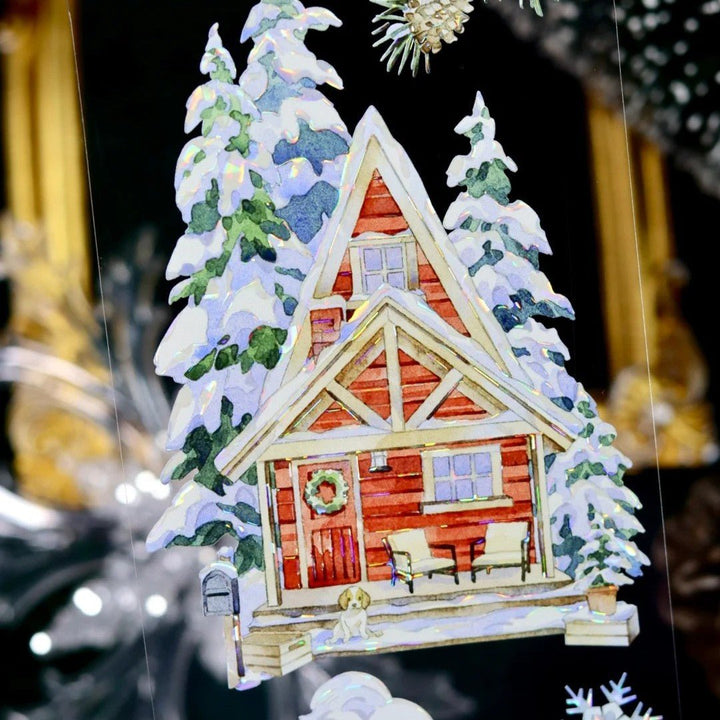 Winter Cabin Memory Scenery PET Tape - Desk Cosmos