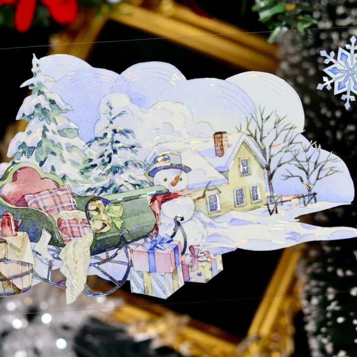 Winter Cabin Memory Scenery PET Tape - Desk Cosmos