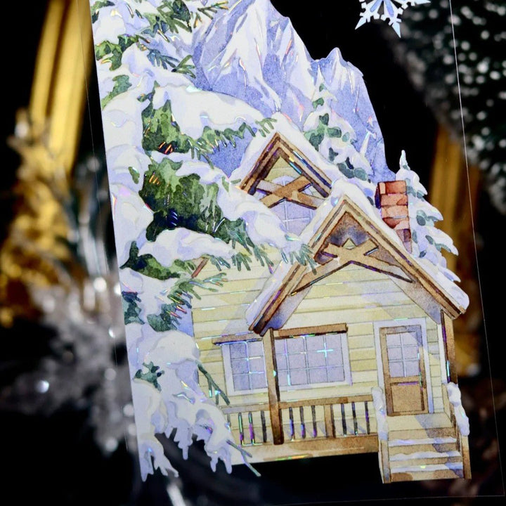 Winter Cabin Memory Scenery PET Tape - Desk Cosmos