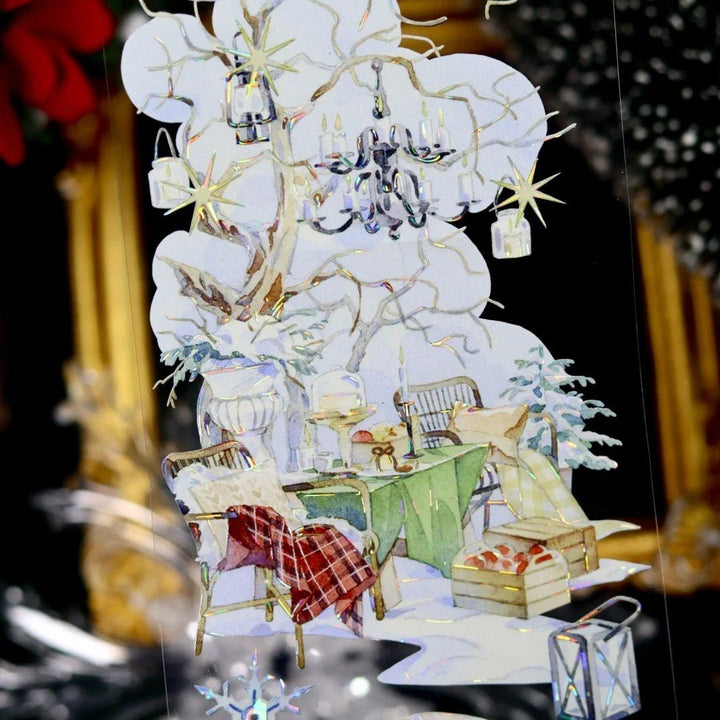 Winter Cabin Memory Scenery PET Tape - Desk Cosmos