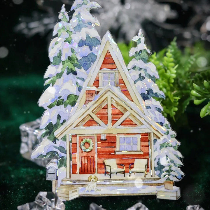 Winter Cabin Memory Scenery PET Tape - Desk Cosmos