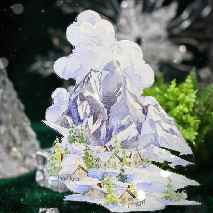 Winter Cabin Memory Scenery PET Tape - Desk Cosmos