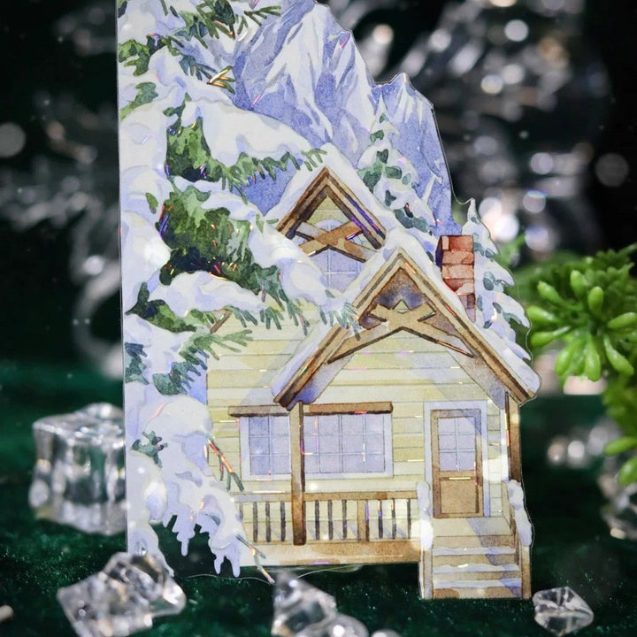 Winter Cabin Memory Scenery PET Tape - Desk Cosmos
