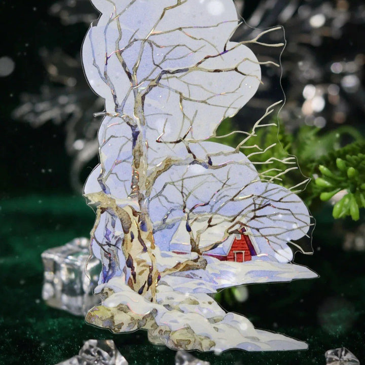 Winter Cabin Memory Scenery PET Tape - Desk Cosmos