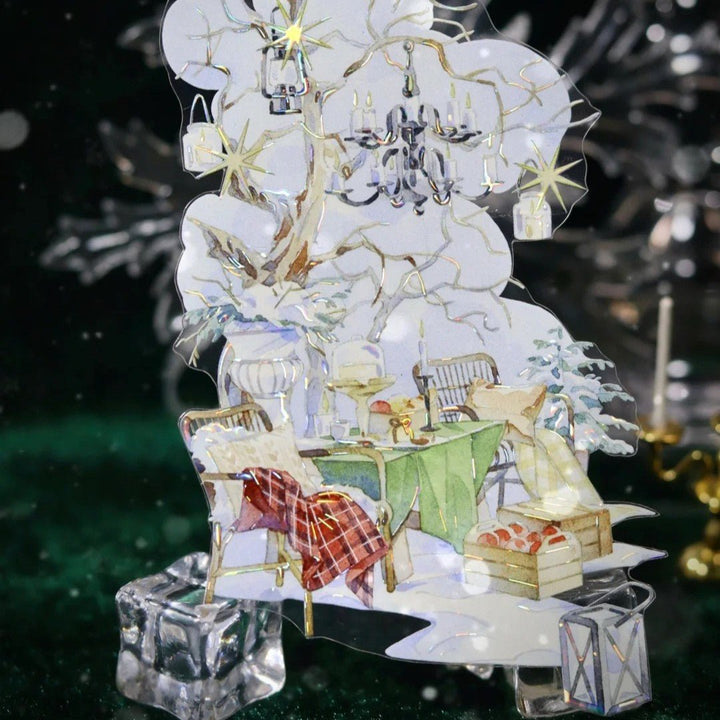 Winter Cabin Memory Scenery PET Tape - Desk Cosmos