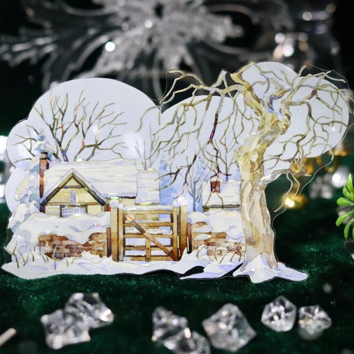 Winter Cabin Memory Scenery PET Tape - Desk Cosmos