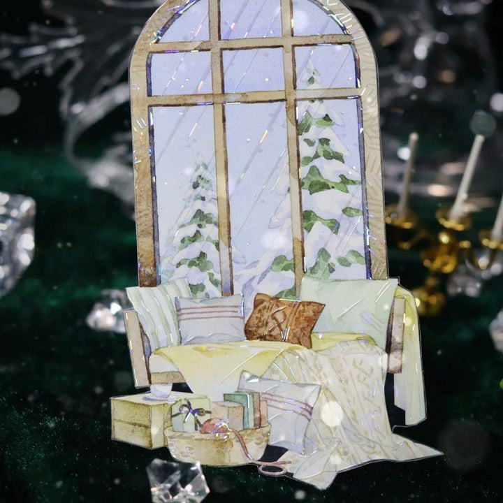 Winter Cabin Memory Scenery PET Tape - Desk Cosmos