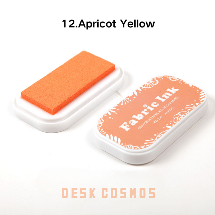 Colorful World Apricot Yellow Ink Pad Soft Yellow Stamp Ink