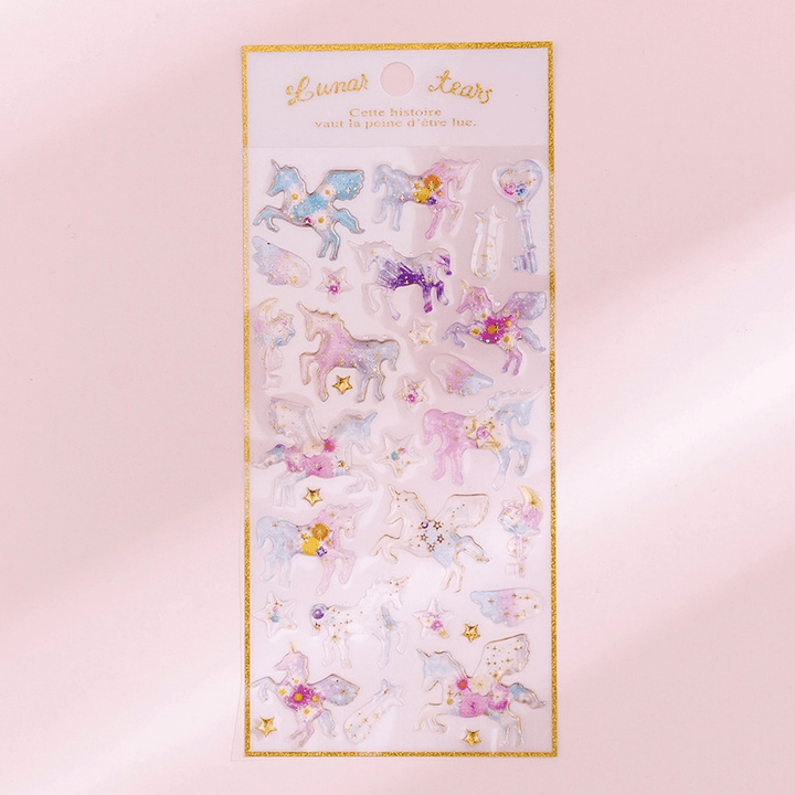 Dreamy Resin Collection Magical Unicorn Dreamy Scrap Stickers
