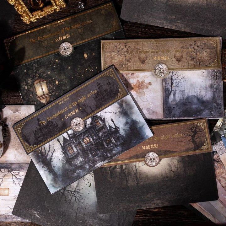 Gothic Castle Forest Scrapbook Paper - Desk Cosmos