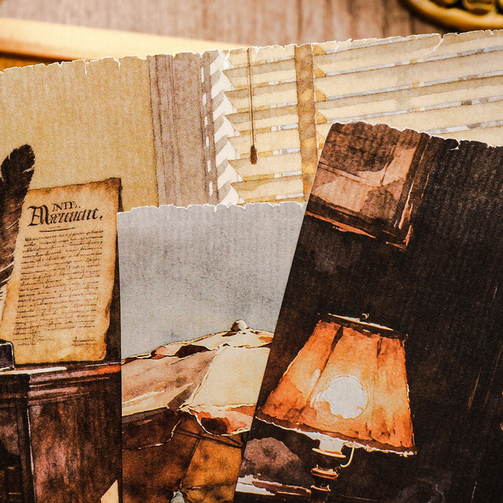 Reading Time Vintage Pre - cut Sticker Book - Desk Cosmos